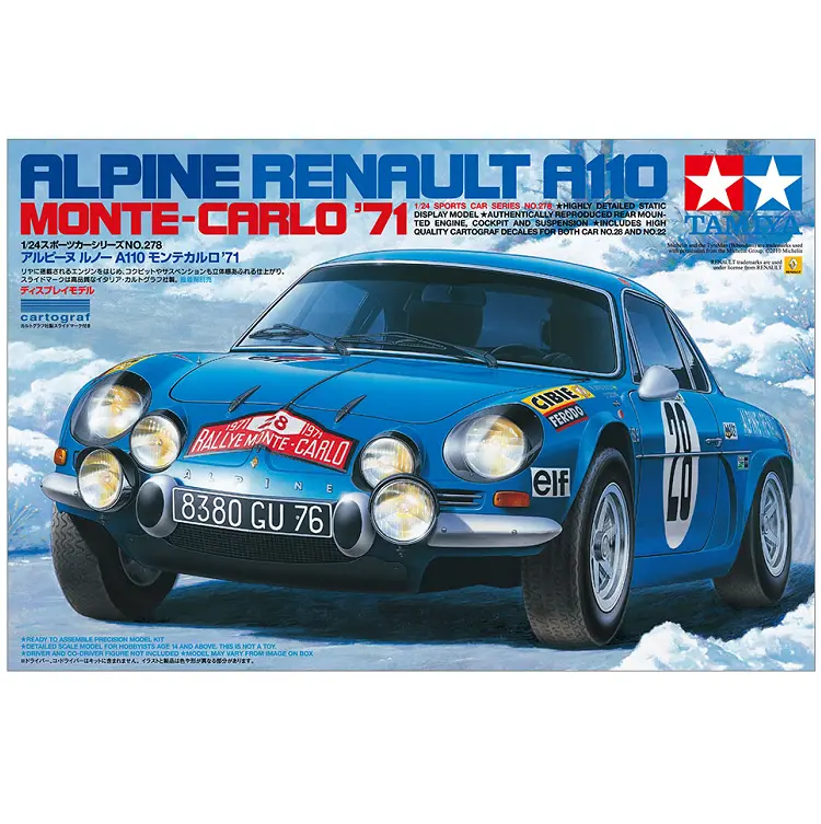 Tamiya Alpine Renault A110 1971 Monte-Carlo 1:24 - 24278 1