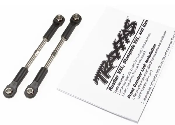 Traxxas 75Mm Turnbuckle Toe Links W/ Rod Ends & Balls 2Pcs - 2445 1
