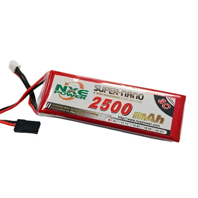 Nxe 2500Mah 7.4V Receiver Pack Lipo Battery Sc Jst - 2500Sc32sjr 1