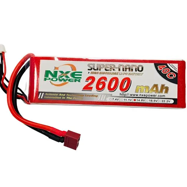 Nxe 2600Mah 14.8V 40C Lipo Battery Sc Deans - 2600Sc404sdean 1