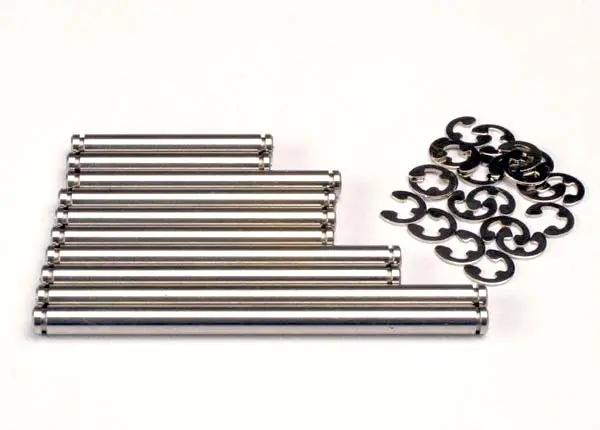 Traxxas Suspension Pin Set Stainless Steel W/ E-Clips 10Pcs - 2739 1