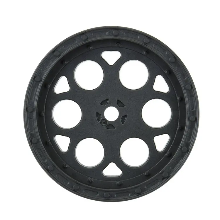 Proline Showtime Fr 2.2In 1:10 Sprint Car Wheels Black W/ Opt. Covers 2Pcs/Ea - Pro278203 1