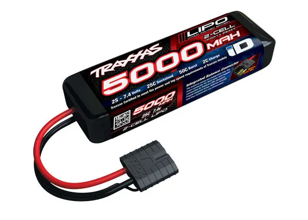 Traxxas 5000Mah 7.4V 25C Lipo Battery W/ Id Plug - 2842X 1