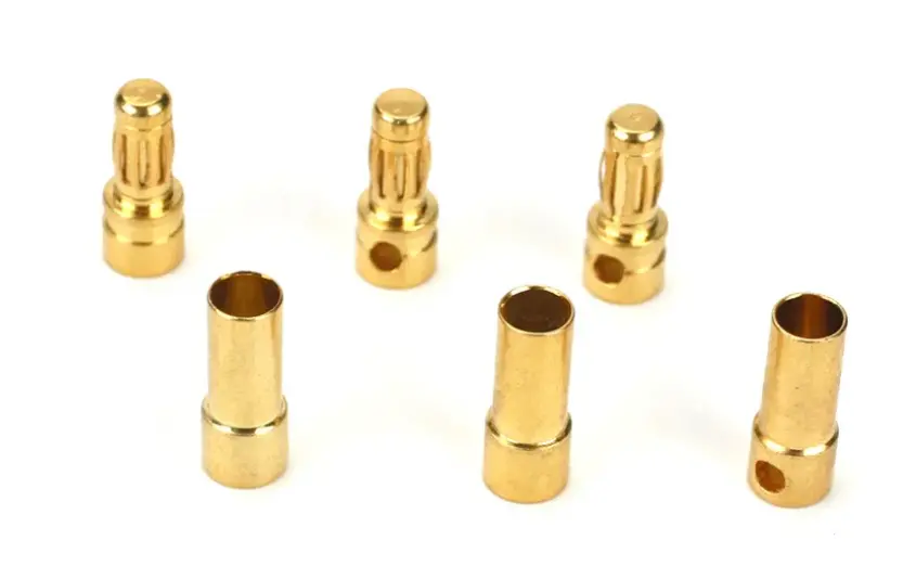 Dynamite 3.5Mm Bullet Connectors 3Pairs - Dync0043 1