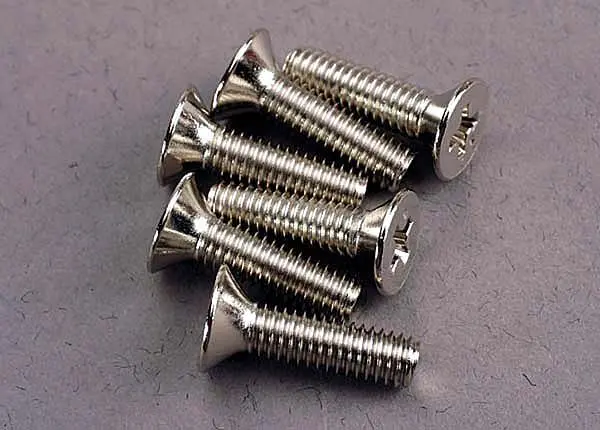 Traxxas 4X15mm Phillips Head Countersunk Screws 6Pcs - 3167 1