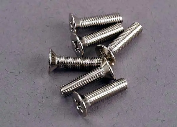 Traxxas 3X12mm Phillips Drive Countersunk Screws 6Pcs - 3178 1
