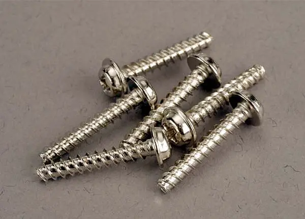 Traxxas 3X18mm Phillips Drive Washer Head Self Tappers 6Pcs - 3289 1