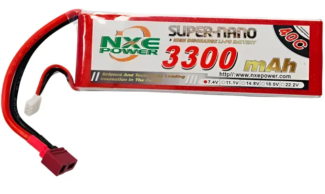 Nxe 3300Mah 7.4V 40C Lipo Battery Sc Deans - 3300Sc402sdean 1