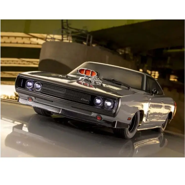 Kyosho 1970 Dodge Charger Supercharged Ve Gray 1:10 Fazer 4Wd Mk2 W/ Syncro 2.4Ghz Radio & 4000Kv Brushless Motor Fz02l - Kyo-34492T1 2