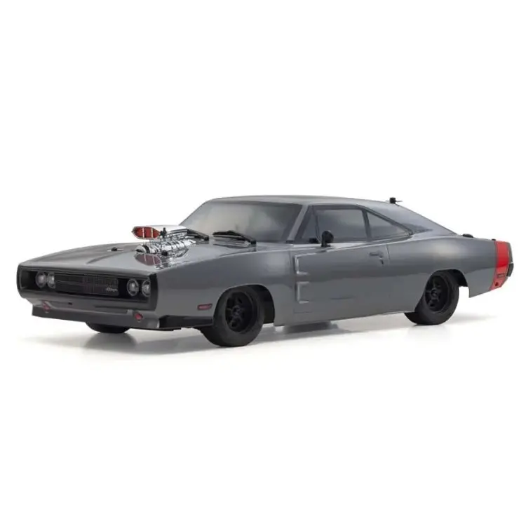 Kyosho 1970 Dodge Charger Supercharged Ve Gray 1:10 Fazer 4Wd Mk2 W/ Syncro 2.4Ghz Radio & 4000Kv Brushless Motor Fz02l - Kyo-34492T1 1