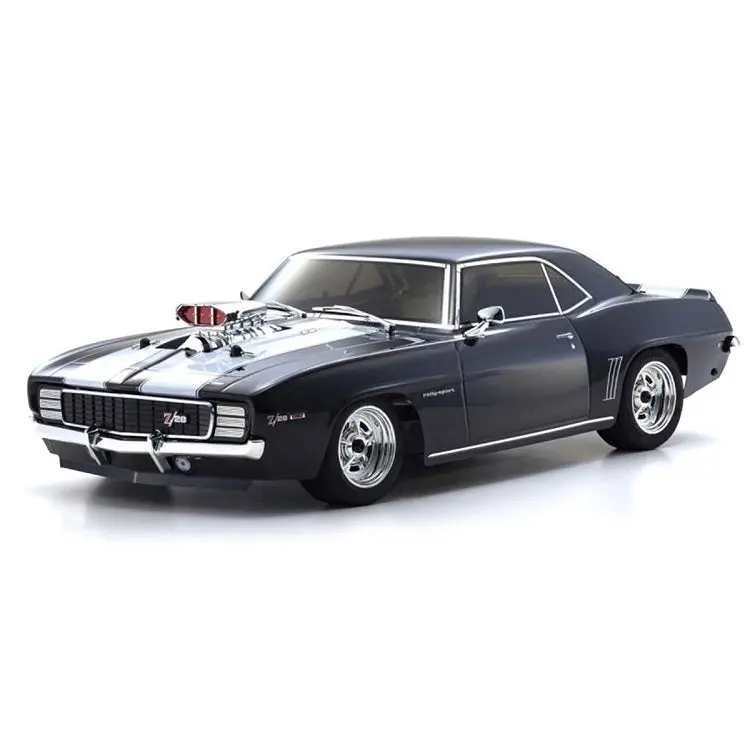 Kyosho 1969 Chevy Camaro Z/28-Rs Tuxedo Black Supercharged Ve 1:10 Fazer 4Wd Mk2 W/ Syncro 2.4Ghz Radio & 4000Kv Brushless Motor Fz02 - Kyo-34493T1 1