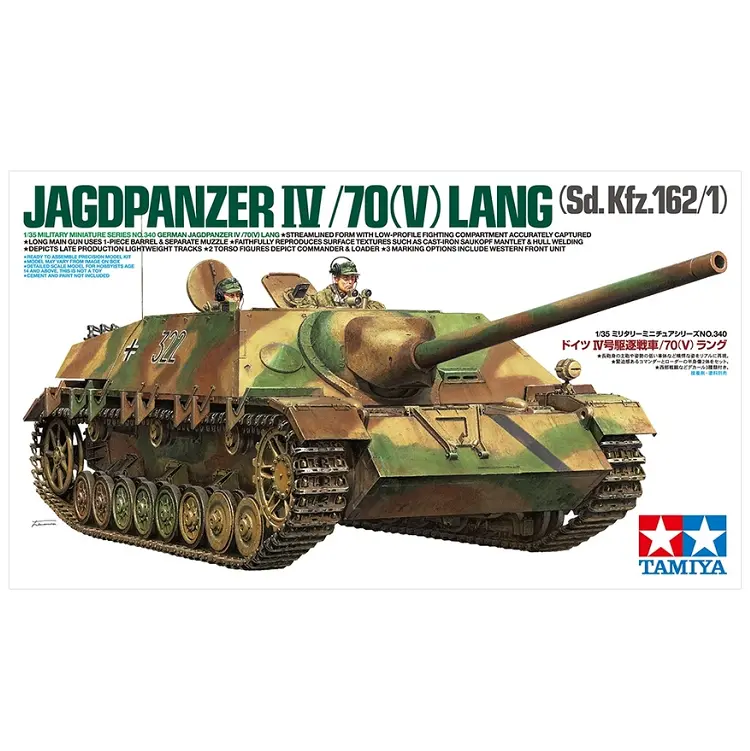 Tamiya German Jagdpanzer Iv/70(V) Lang Tank 1:35 - 35340 1