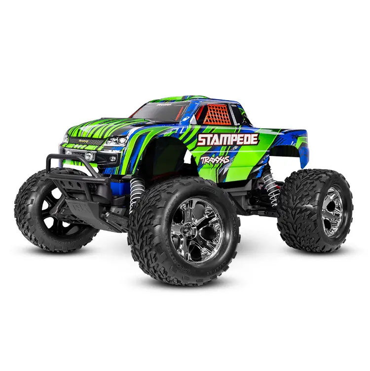 Traxxas Stampede 2Wd Monster Truck Green W/ 2.4Ghz Radio, Brushed Motor & Esc, Battery & Usb-C Charger - 36254-8Grn 1