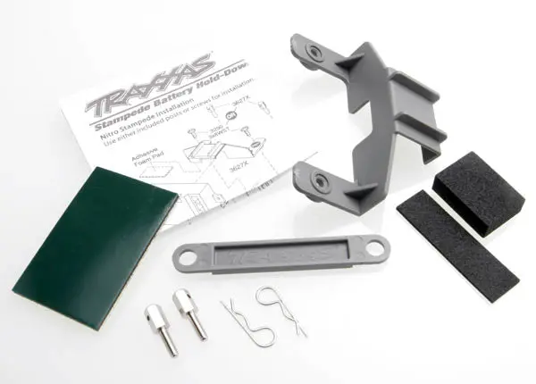 Traxxas Battery & Receiver Hold Down Set Suit Stampede/ Bigfoot 2Wd - 3627X 1