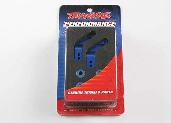 Traxxas Rear Stub Axle Carriers Blue Aluminium W/ 5X11x4mm Bearings 2Pcs - 3652A 2