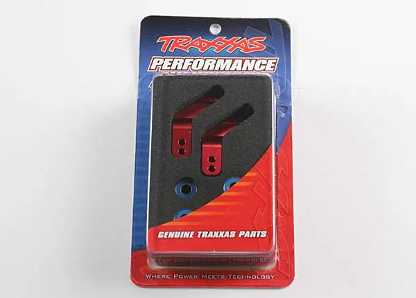 Traxxas Rear Stub Axle Carriers Red Aluminium W/ 5X11x4mm Bearings 2Pcs - 3652X 2