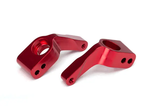 Traxxas Rear Stub Axle Carriers Red Aluminium W/ 5X11x4mm Bearings 2Pcs - 3652X 1