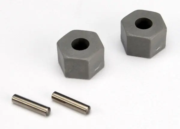 Traxxas 12Mm Wheel Hex 8Mm Tall Grey W/ Pins 2Pcs - 3654 1