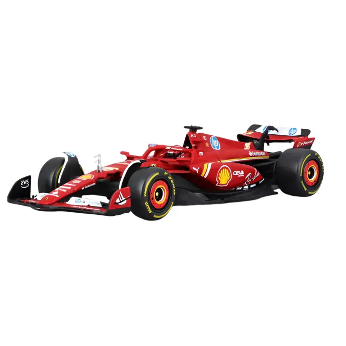 Bburago F1 2024 Ferrari Sf-24 Imola Gp #16 Leclerc With Helmet 1:43 -  36843L 1