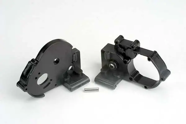 Traxxas Gearbox Halves Black W/ Idler Gear Shaft - 3691 1