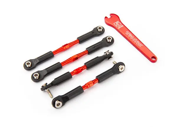Traxxas Camber Link Set Red Aluminium 4Pcs - 3741X 1