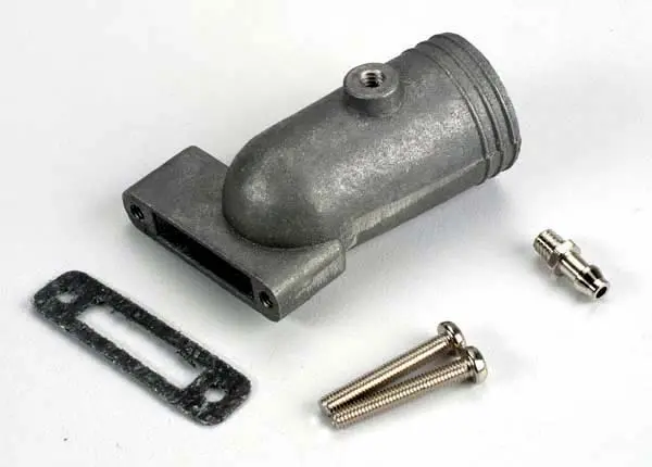 Traxxas Exhaust Header & Gasket Suit .15/ .12 Engine - 4055 1
