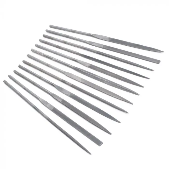 Delta 100Mm Needle Files W/ Vinyl Storage Pouch 12Pcs - Dl41002 1