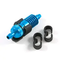 Fuel Filter With Tube Clips - Blue 1