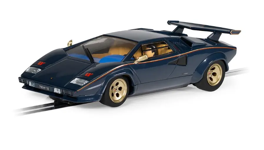 Scalextric Lamborghini Countach Walter Wolf Blue/ Gold - C4411 1