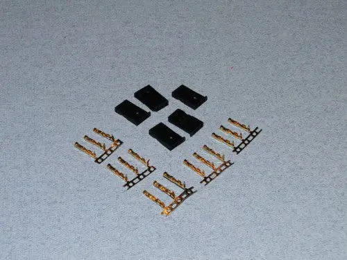 Futaba Plug (Male) Set - Gold Pins 5Pcs 1