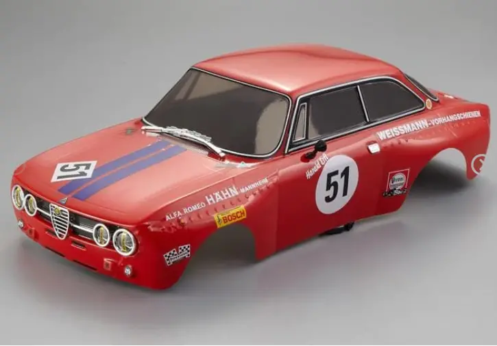 Killerbody Alfa Romeo 2000 Gtam Red Painted Bodyshell 195Mmw 257Mmwb - Kb48251 1