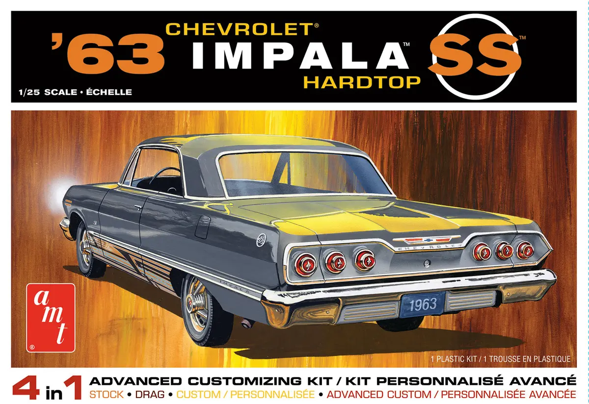 Amt 1963 Chevy Impala Ss 2T 1:25 - Amt1149 1