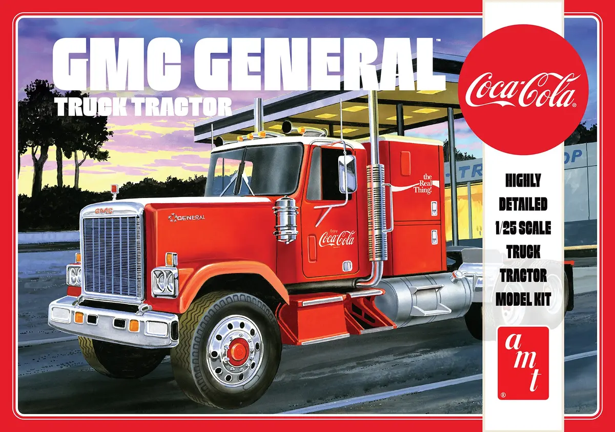 Amt 1976 Gmc General Coca-Cola Semi Tractor 1:25 - Amt1179 1