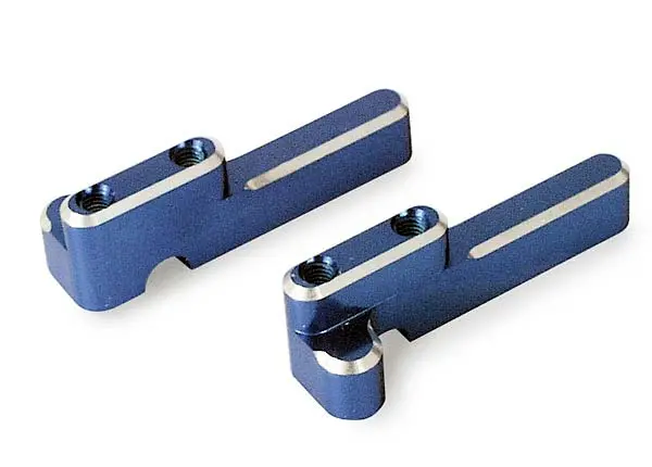 Traxxas Servo Mounts For Steering & Shift Blue Aluminium - 4918X 1