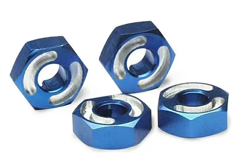 Traxxas 14Mm Wheel Hex Blue Aluminium W/ Pins 4Pcs/Ea - 4954X 1