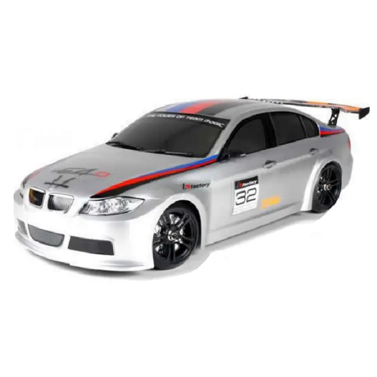 Team Magic Bmw 320 Silver Brushed E4d Mf 1:10 Drift Car W/ 2.4Ghz Radio - Tm503017-320 1