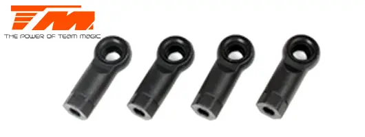 Team Magic E4 Caster Block Ball Cup 4Pcs - Tm503139 1