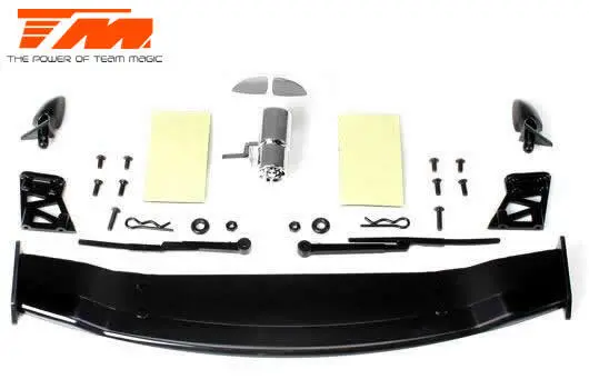Team Magic Rear Wing Set & Accessories - Tm503317 1