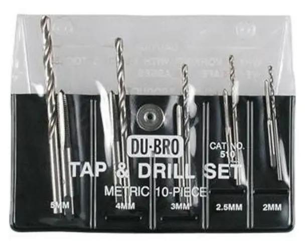 Dubro Metric Tap & Drill Set 10Pcs - Dbr510 1