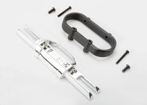 Traxxas Bumper Rear Chrome W/ Mount - 5336A 1