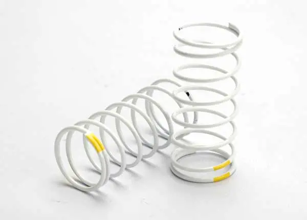 Traxxas Gtr Shock Springs Front 0.7 Yellow Rate White Finish 2Pcs - 5427 1