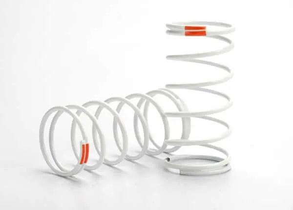 Traxxas Gtr Shock Springs Front 0.9 Orange Rate White Finish 2Pcs - 5428 1