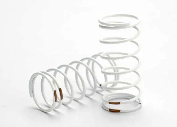 Traxxas Gtr Shock Springs Rear 1.0 Tan Rate White Finish 2Pcs - 5429 1