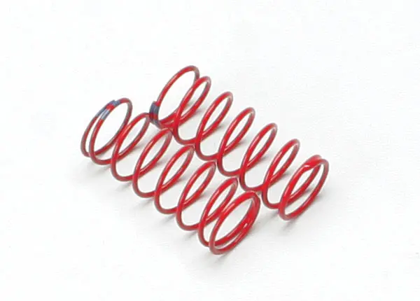 Traxxas Gtr Shock Springs Fr/Rr 1.6 Dbl Blue Rate Red Finish 2Pcs - 5434A 1