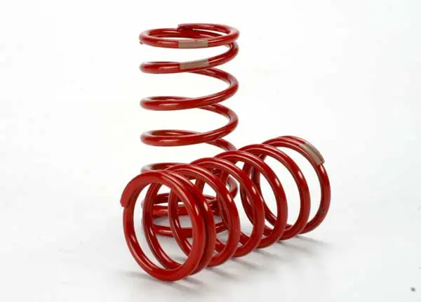 Traxxas Gtr Shock Springs Rear 4.1 Tan Rate Red Finish 2Pcs - 5440 1
