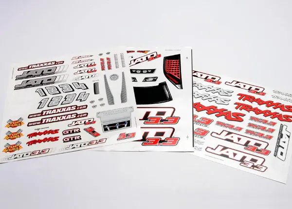 Traxxas Decal Sheets Suit Jato - 5513X 1