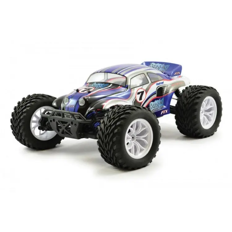 Ftx 1:10 Bugsta 4Wd Blue Monster Truck W/ 2.4Ghz Radio, Brushed Motor, Battery & Charger - Ftx-5530 1