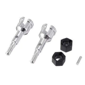 Trc 1:18 Stub Axles W/ Wheels Hex & Pins 2Pcs/Ea - 18301-17 1