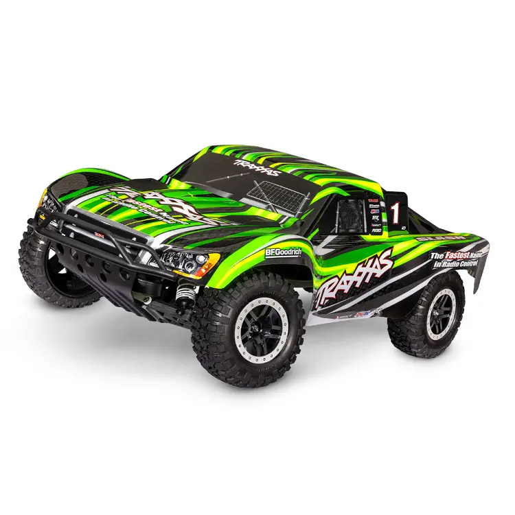 Traxxas Slash 2Wd Short Course Truck Green W/ 2.4Ghz Radio, Brushed Motor & Esc, Battery & Usb-C Charger - 58234-8Grn 1