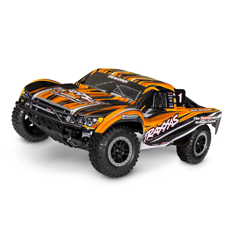 Traxxas Slash 2Wd Short Course Truck Orange W/ 2.4Ghz Radio, Brushed Motor & Esc, Battery & Usb-C Charger - 58234-8Orng 1